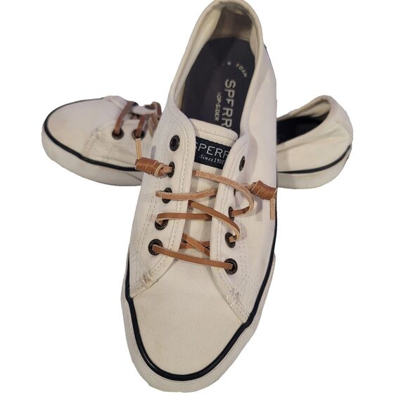 Sperry Top-Sider Crest Vibe Womens Canvas Sneakers Shoes White 6.5 - Picture 6 of 6